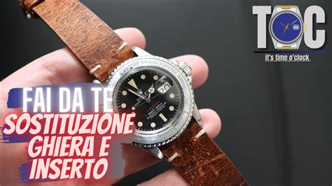 sostituzione ghiera rolex|Sostituzione inserto ghiera e lunetta ROLEX Submariner 1680 .